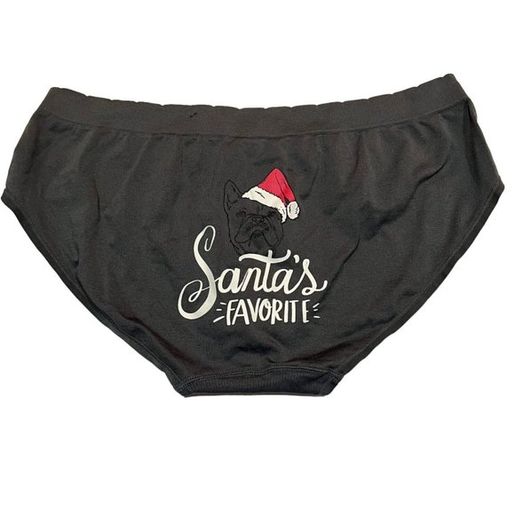 NWT TORRID Hipster Pantie Sz 3X Gray Christmas Santa Antlers - Picture 2 of 4